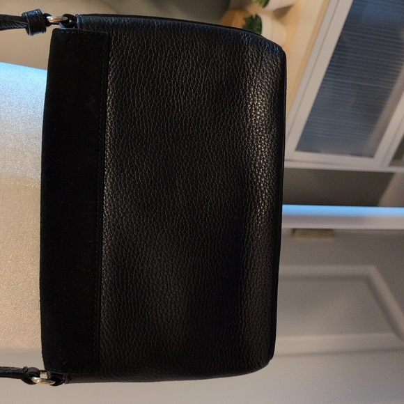 Kate Spade Black Suede And Leather Shoulder Bag - Picture 5 of 10